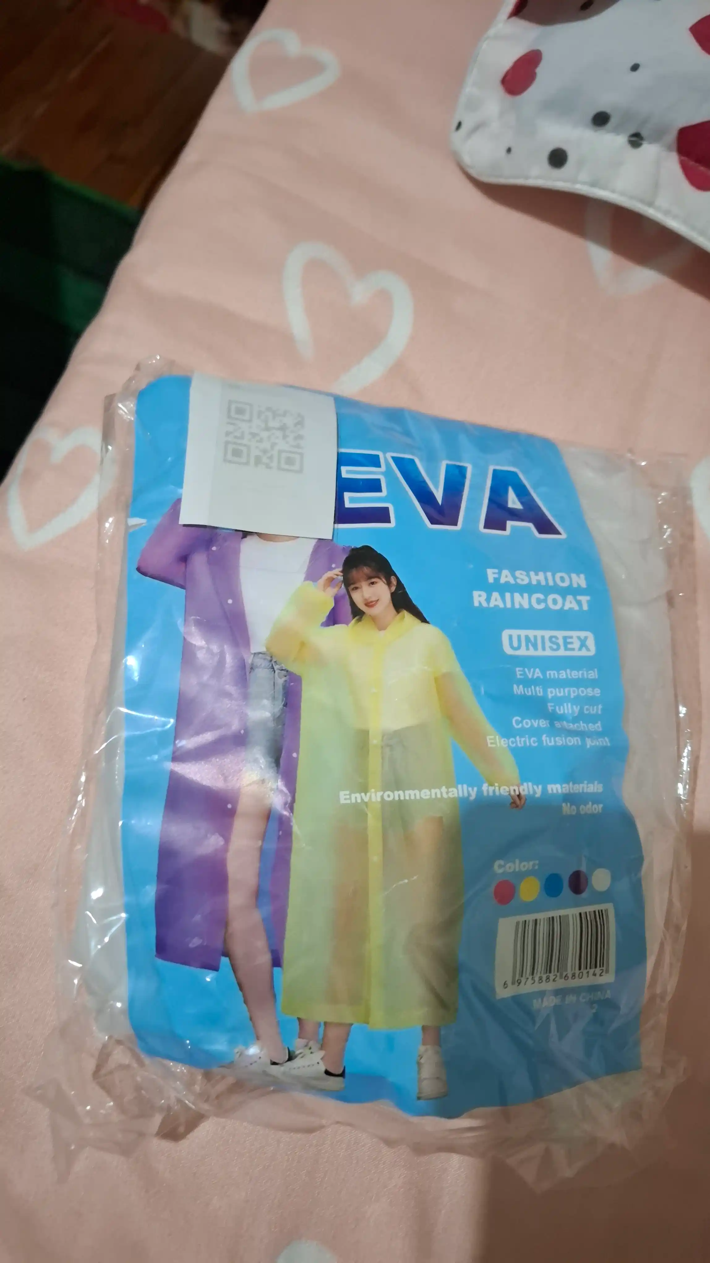 Унисекс дождевик из материала EVA, универсальный размер, с капюшоном