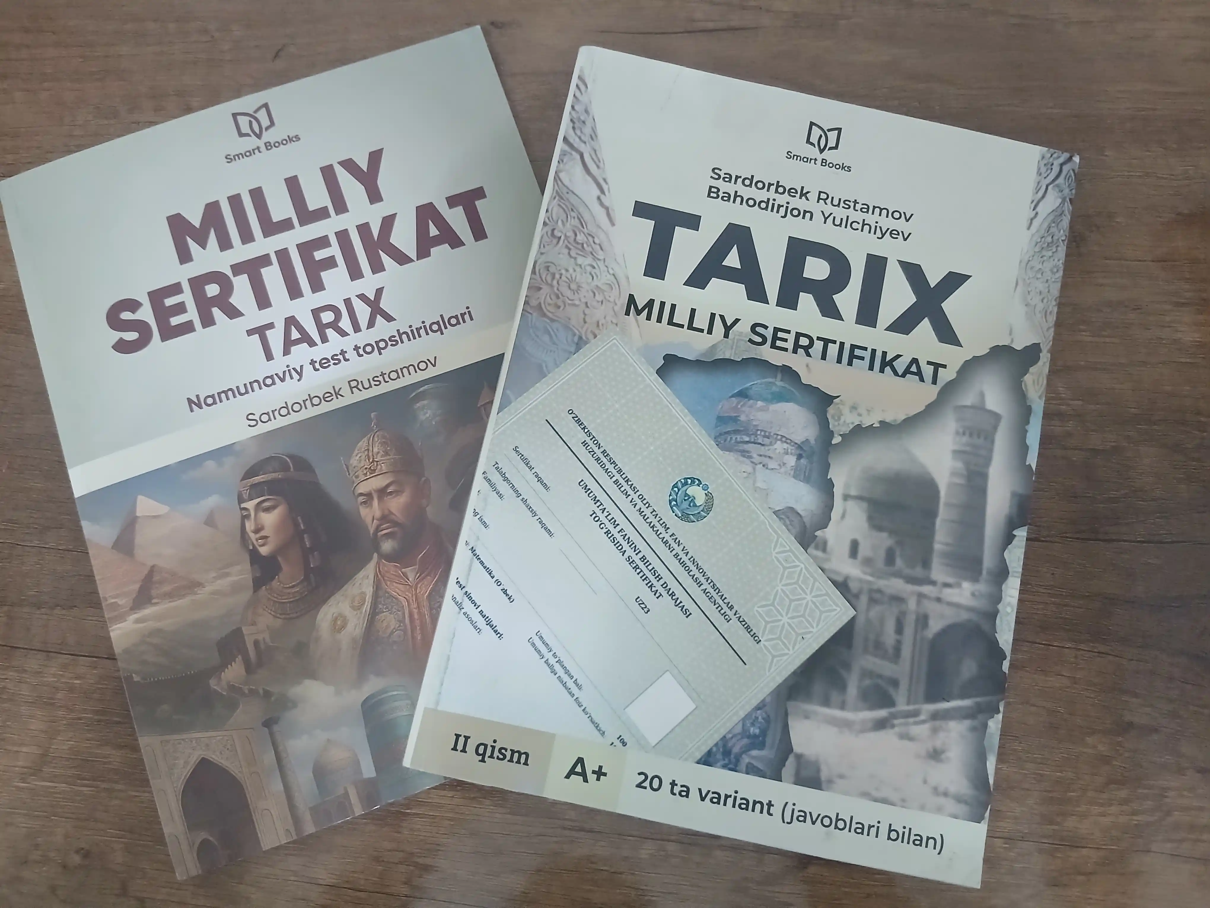 Tarix va ona tili-adabiyot — milliy sertifikat testlari, alohida variantlar