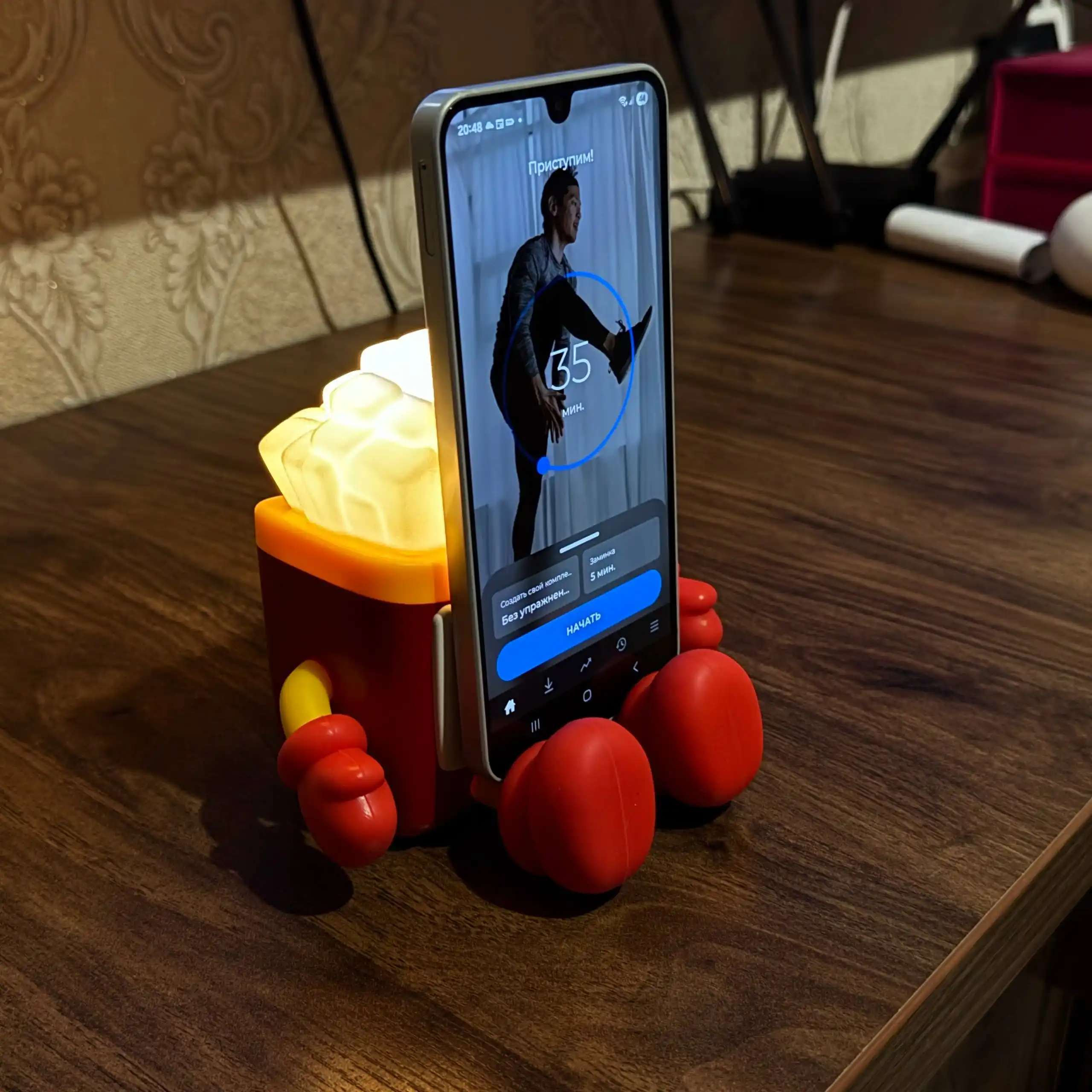 Tungi kartoshka-fri USB chiroq yumshoq yorug‘lik lampasi va telefon uchun taglik