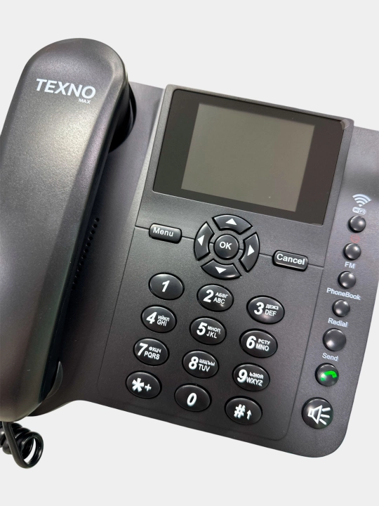 Телефон Texno Max 4G HOME GSM WiFi, продукт с годовой гарантией на обслуживание