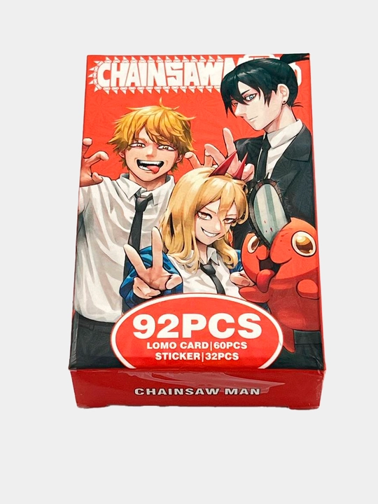 Lomo карты Аниме 60 шт + 32 стикера Genshin, One Piece, Jujutsu, Pokémon и др