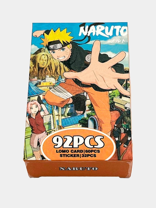 Lomo карты Аниме 60 шт + 32 стикера Genshin, One Piece, Jujutsu, Pokémon и др