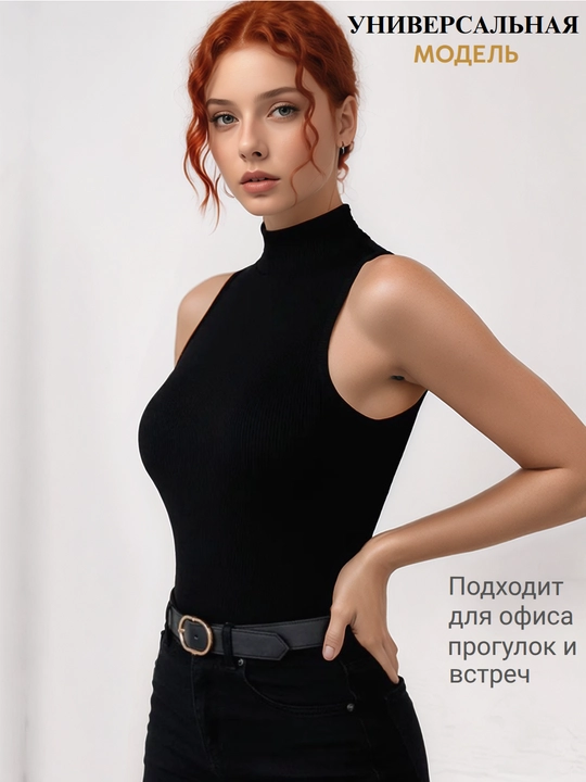 Ayollar uchun qovurg'ali oddiy mayka, kuz va qish uchun qalin, ayollar uchun