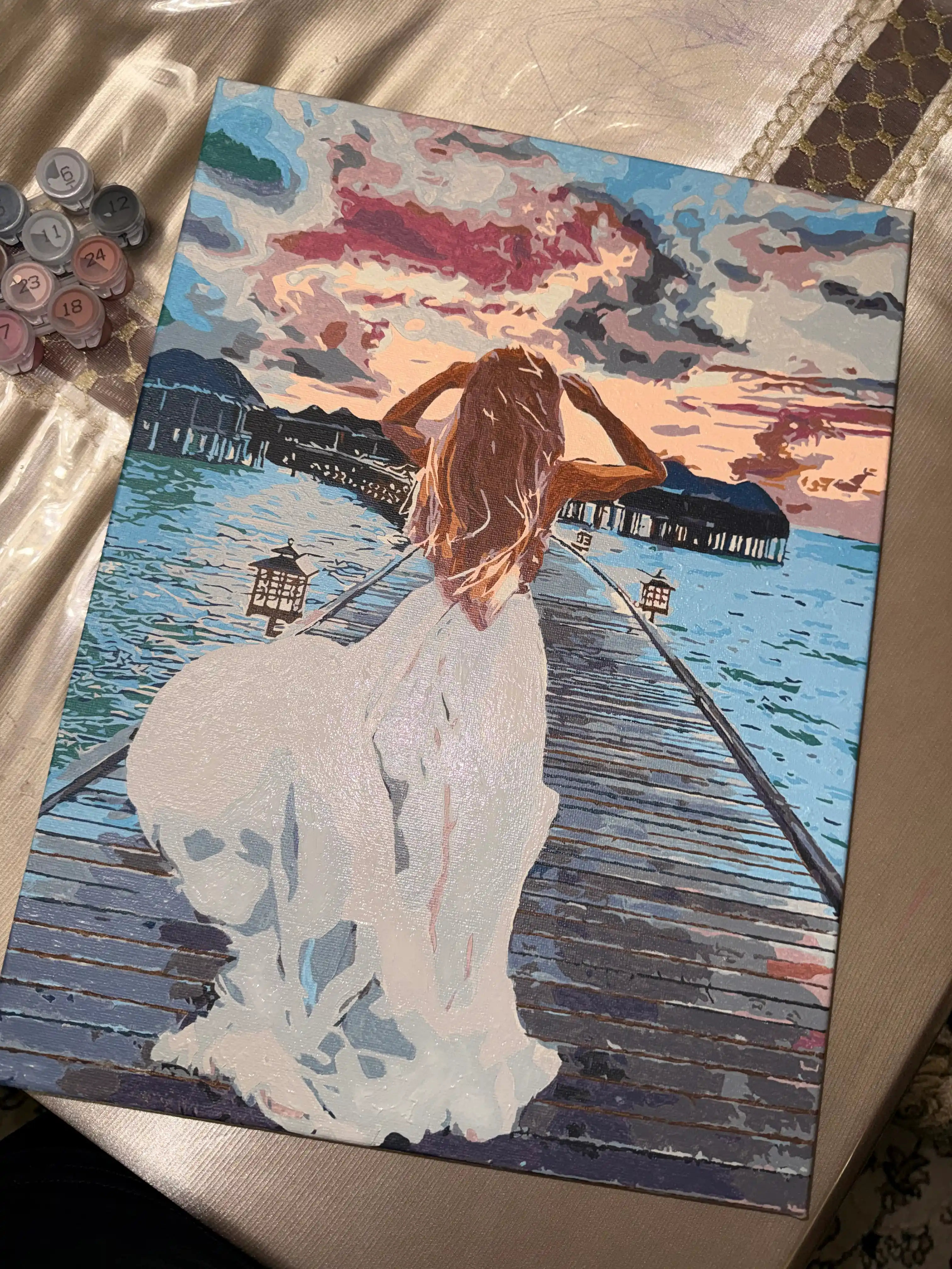 Raqamlar bo'yicha rasm Skystore Odamlar, asosli ramkaga tortilgan, 30 x 40 sm