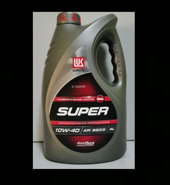 Моторное масло LUKOIL SUPER 10W40, 4 литра