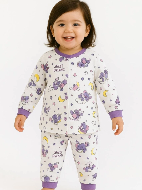 Qiz bolalar uchun pijama - yumshoq qulay 100% paxtadan - 