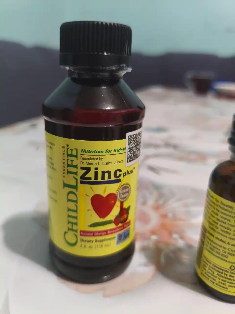 ChildLife Essentials, Цинк (Zinc Plus) с натуральным вкусом манго и клубники, 118 мл