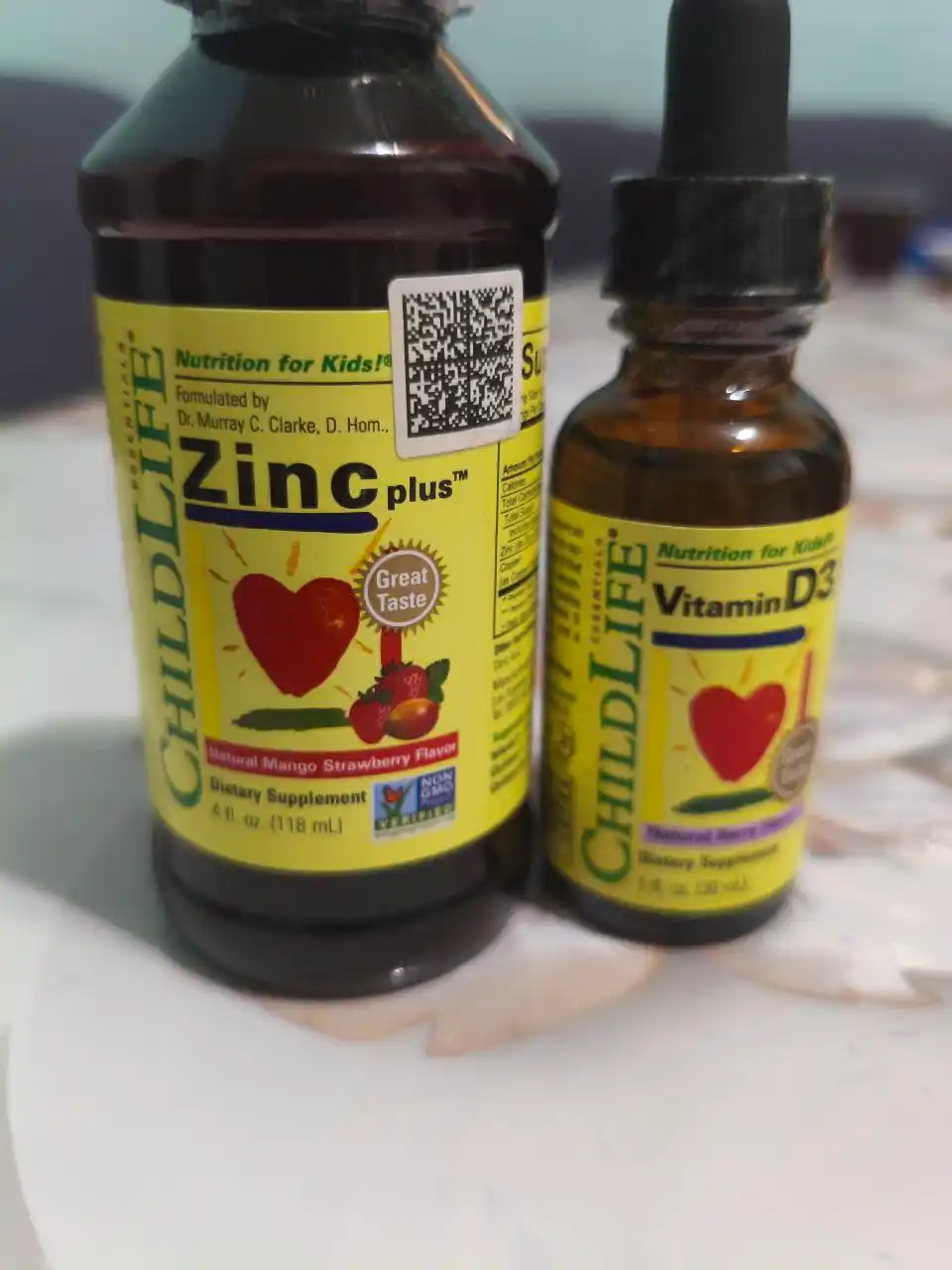ChildLife Essentials, Цинк (Zinc Plus) с натуральным вкусом манго и клубники, 118 мл