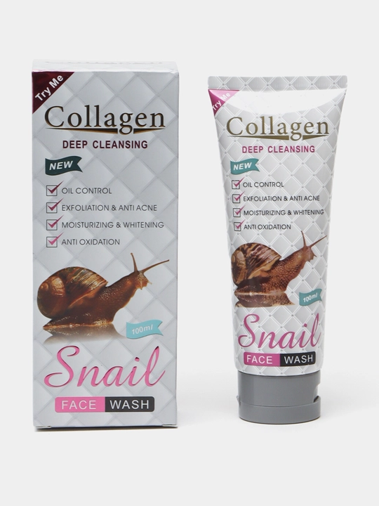 Yuzni yuvish uchun ko‘pik Snail Collagen Face Wash shilliq qurt musini bilan, 100 g - 