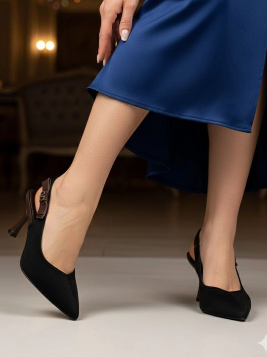 Tufli ayollar va qizlar uchun, oqshom uchun, tupli, Slingback