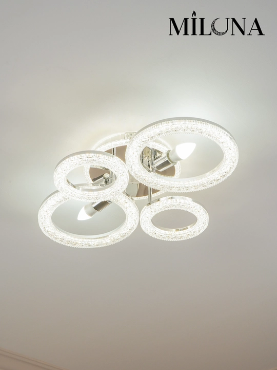 Люстра потолочная LED, музыкальная,с пультом, 3 режима освещения, для спальни, зала, кухни