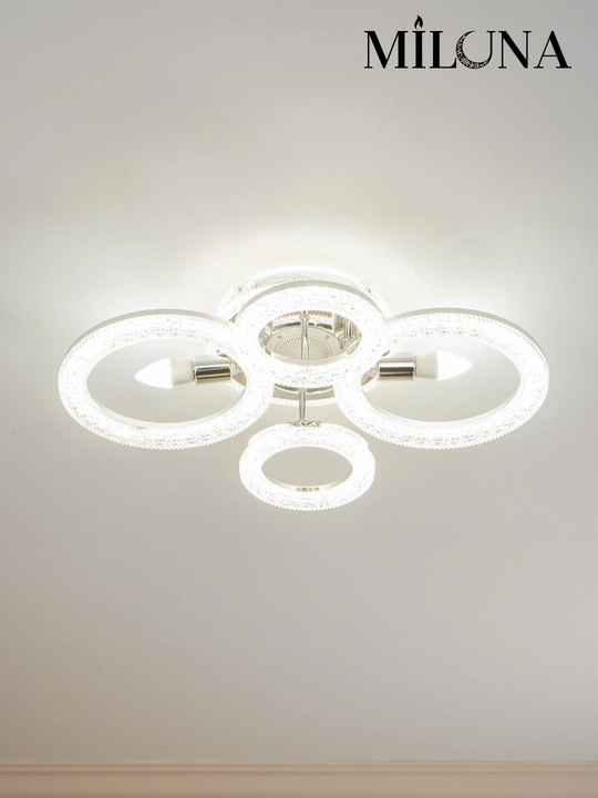 Люстра потолочная LED, музыкальная,с пультом, 3 режима освещения, для спальни, зала, кухни