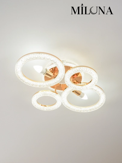 Люстра потолочная LED, музыкальная,с пультом, 3 режима освещения, для спальни, зала, кухни
