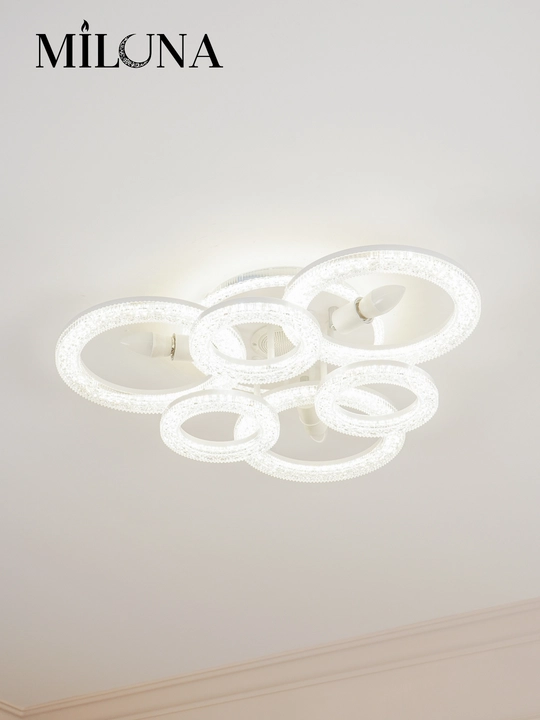 Люстра потолочная LED, музыкальная,с пультом, 3 режима освещения, для спальни, зала, кухни