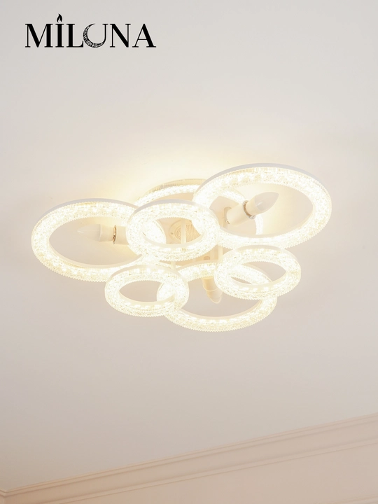 Люстра потолочная LED, музыкальная,с пультом, 3 режима освещения, для спальни, зала, кухни