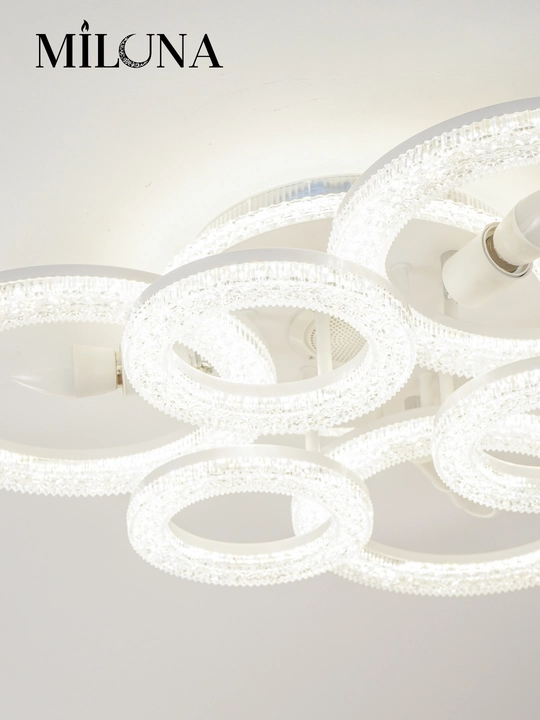 Люстра потолочная LED, музыкальная,с пультом, 3 режима освещения, для спальни, зала, кухни
