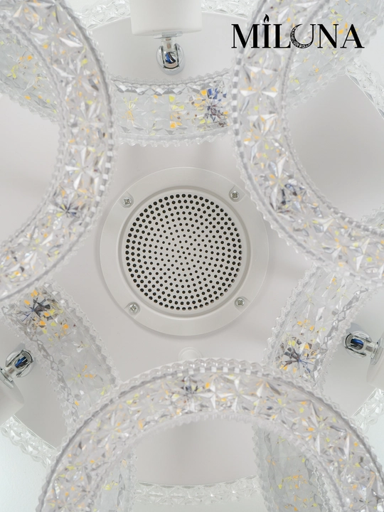 Люстра потолочная LED, музыкальная,с пультом, 3 режима освещения, для спальни, зала, кухни