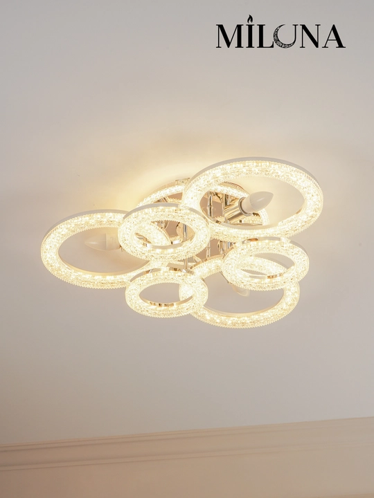 Люстра потолочная LED, музыкальная,с пультом, 3 режима освещения, для спальни, зала, кухни