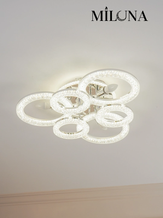 Люстра потолочная LED, музыкальная,с пультом, 3 режима освещения, для спальни, зала, кухни