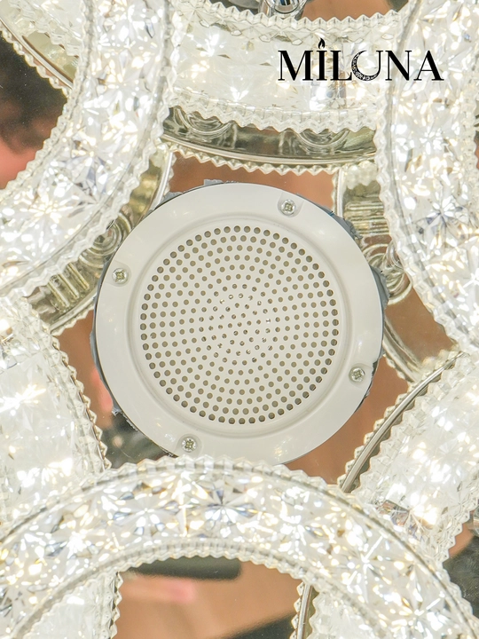 Люстра потолочная LED, музыкальная,с пультом, 3 режима освещения, для спальни, зала, кухни