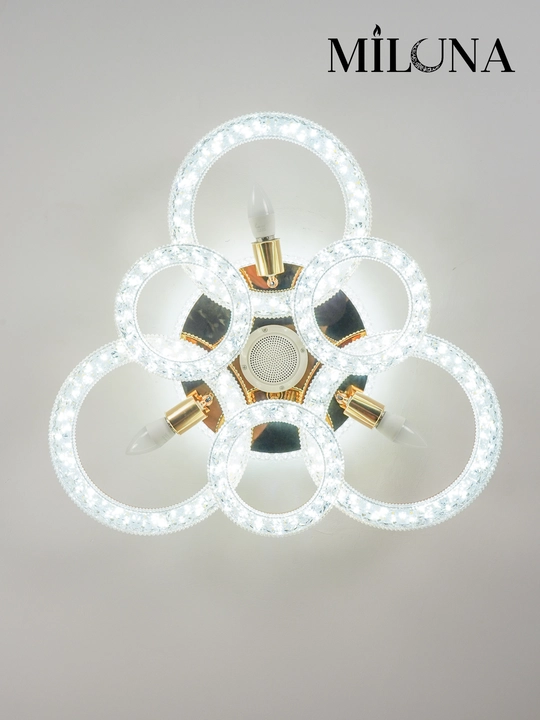 Люстра потолочная LED, музыкальная,с пультом, 3 режима освещения, для спальни, зала, кухни