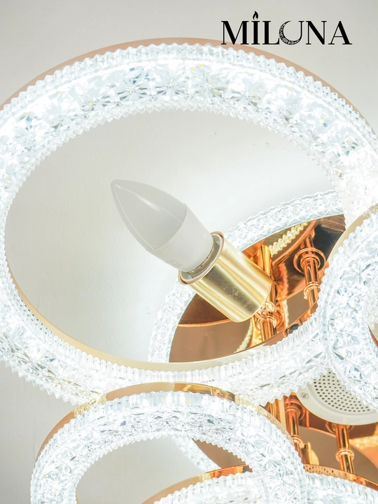 Люстра потолочная LED, музыкальная,с пультом, 3 режима освещения, для спальни, зала, кухни