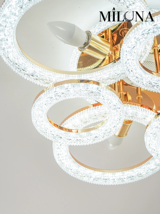 Люстра потолочная LED, музыкальная,с пультом, 3 режима освещения, для спальни, зала, кухни