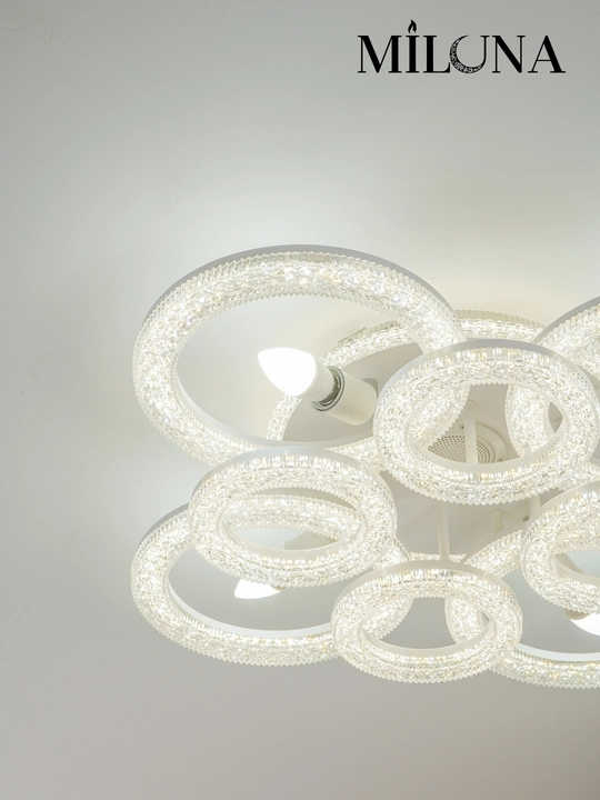 Люстра потолочная LED, музыкальная,с пультом, 3 режима освещения, для спальни, зала, кухни