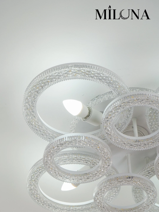 Люстра потолочная LED, музыкальная,с пультом, 3 режима освещения, для спальни, зала, кухни