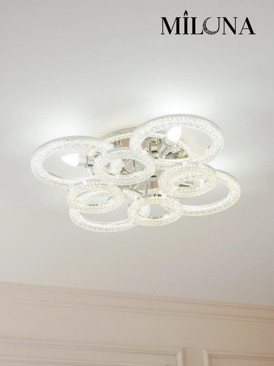 Люстра потолочная LED, музыкальная,с пультом, 3 режима освещения, для спальни, зала, кухни
