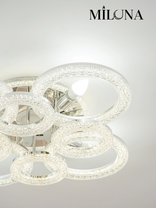 Люстра потолочная LED, музыкальная,с пультом, 3 режима освещения, для спальни, зала, кухни