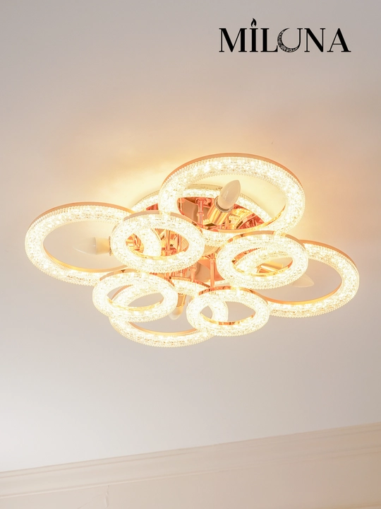 Люстра потолочная LED, музыкальная,с пультом, 3 режима освещения, для спальни, зала, кухни