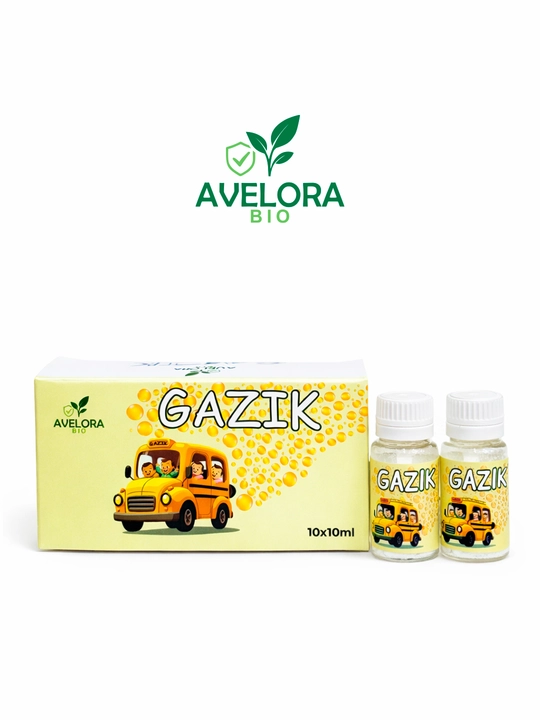 Gazik Avelora BIO — растительный порошок против вздутия живота для детей , 10×10 мл - 