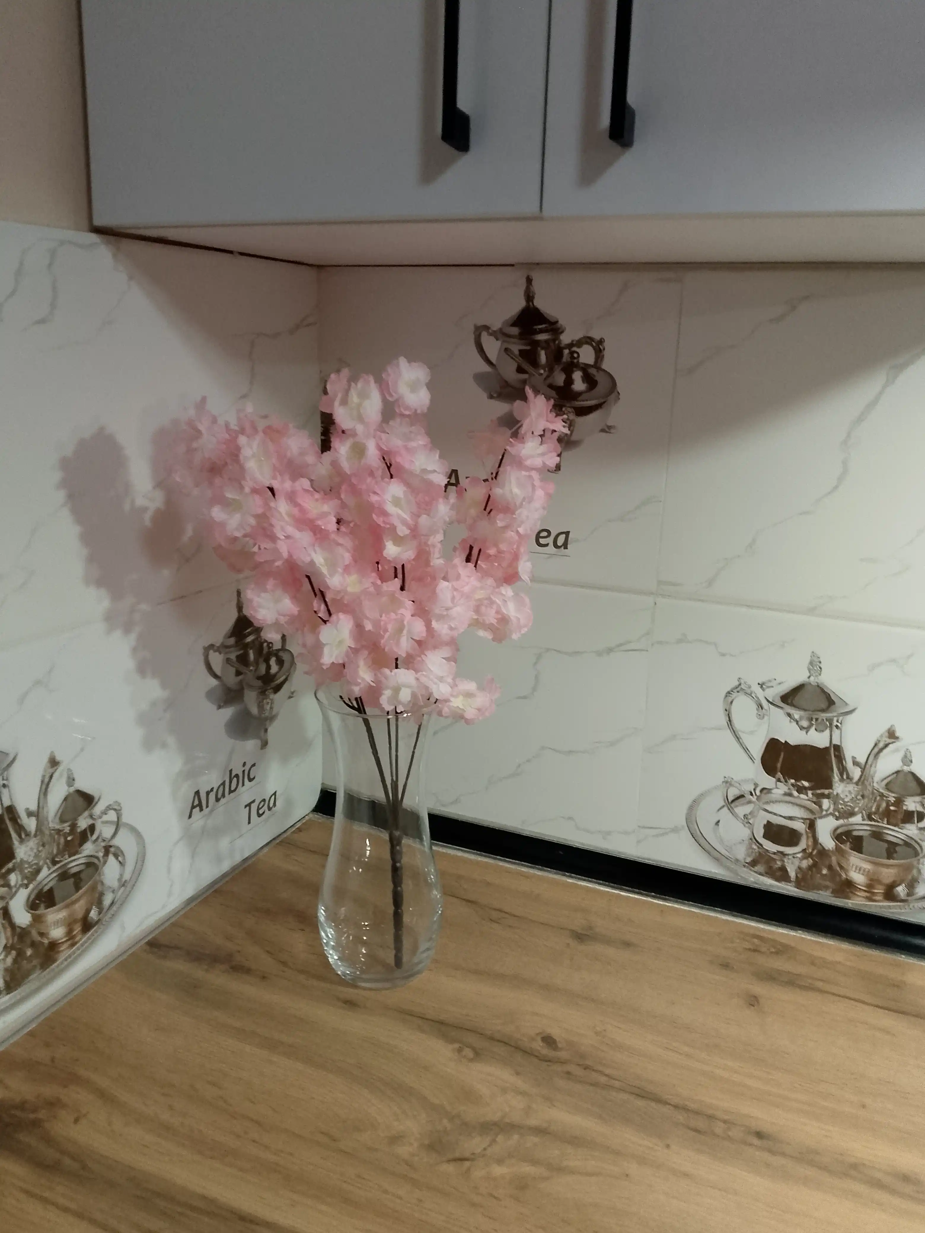 Ваза для цветов стеклянная Pasabahce Flora, прозрачная ваза, 24 см (240 мм), 1 штт