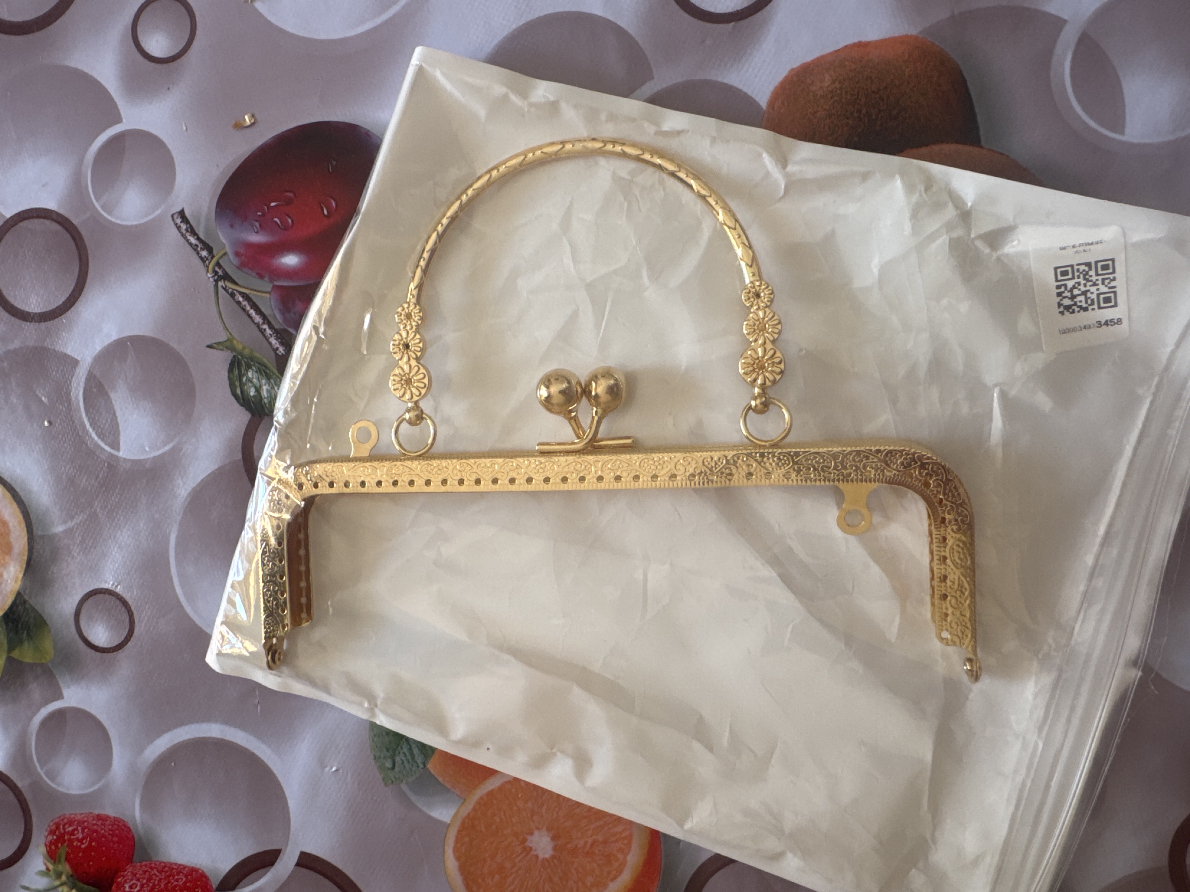 Ручка для сумки из бусин, пришивная, квадратная