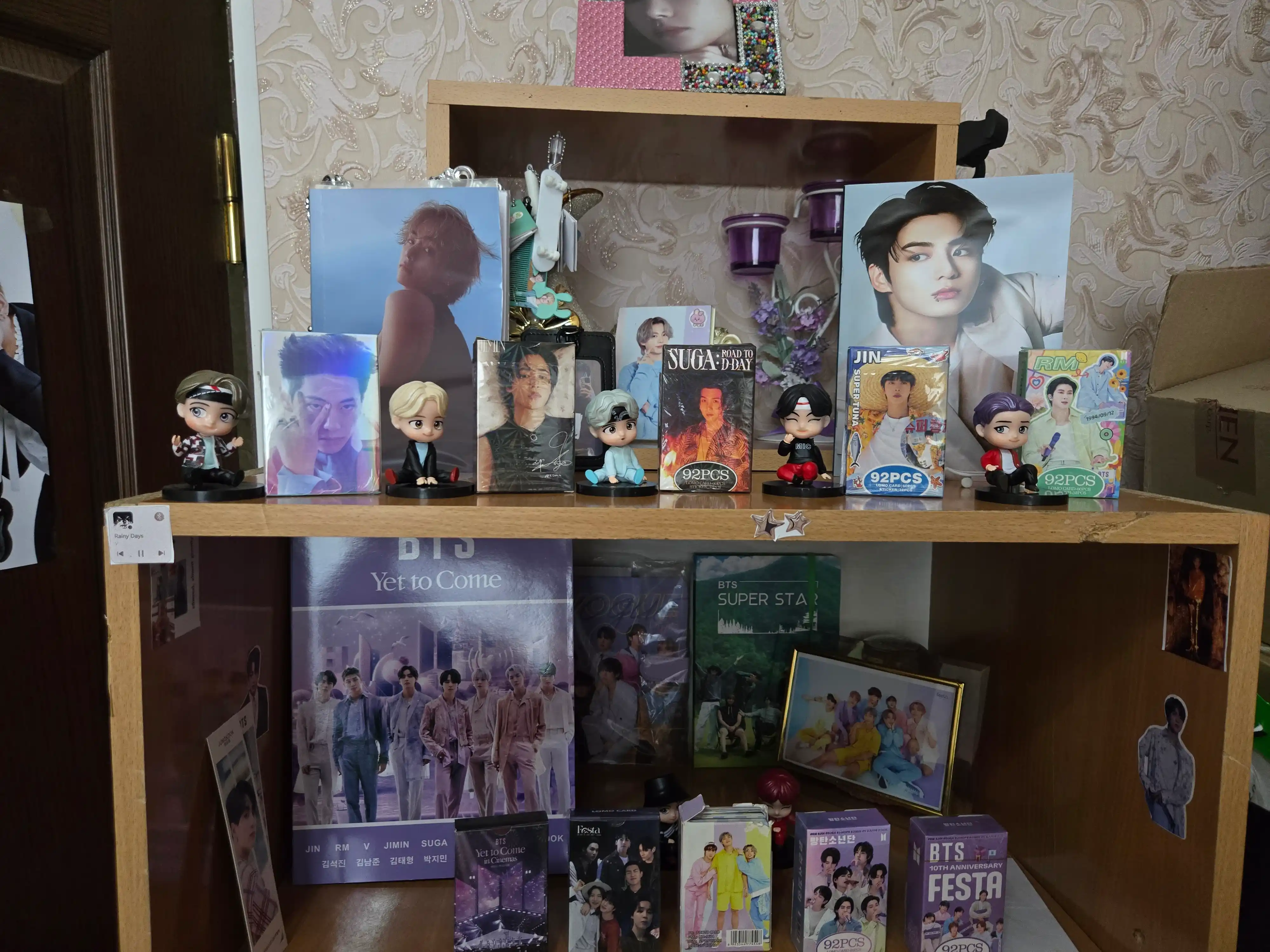 BTS guruhi kolleksiya figurkalari, ARMY uchun BTS, K-pop miniatyuralari, 8 sm