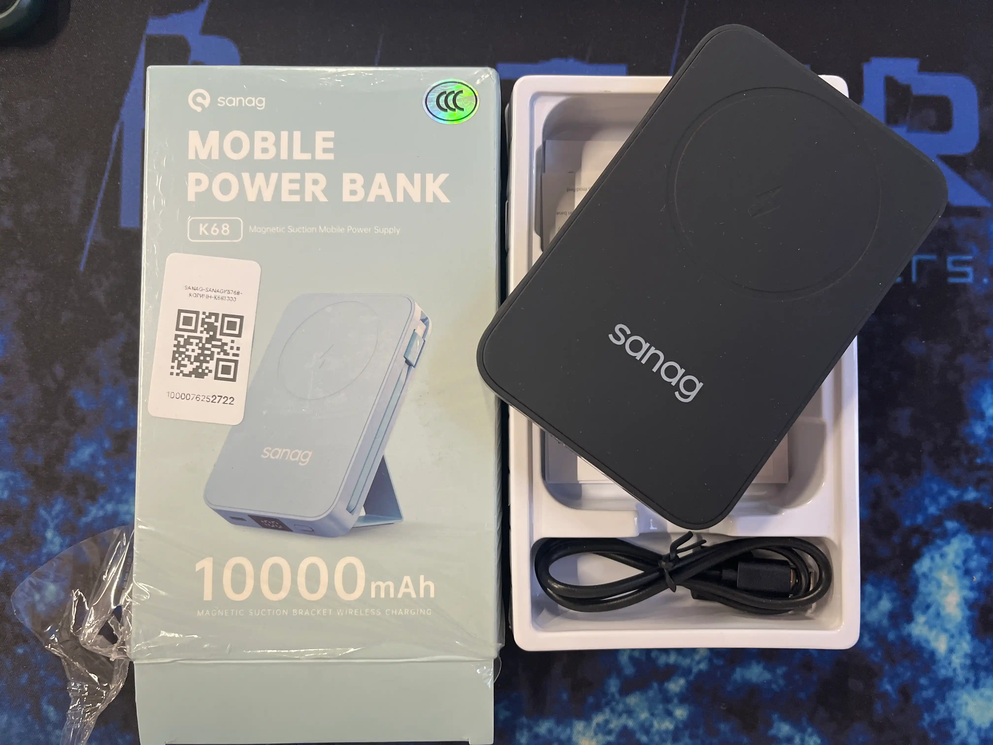 Magnitli powerbank Sanag K67 / K68 15 Vt simsiz va 20 Vt tez zaryad