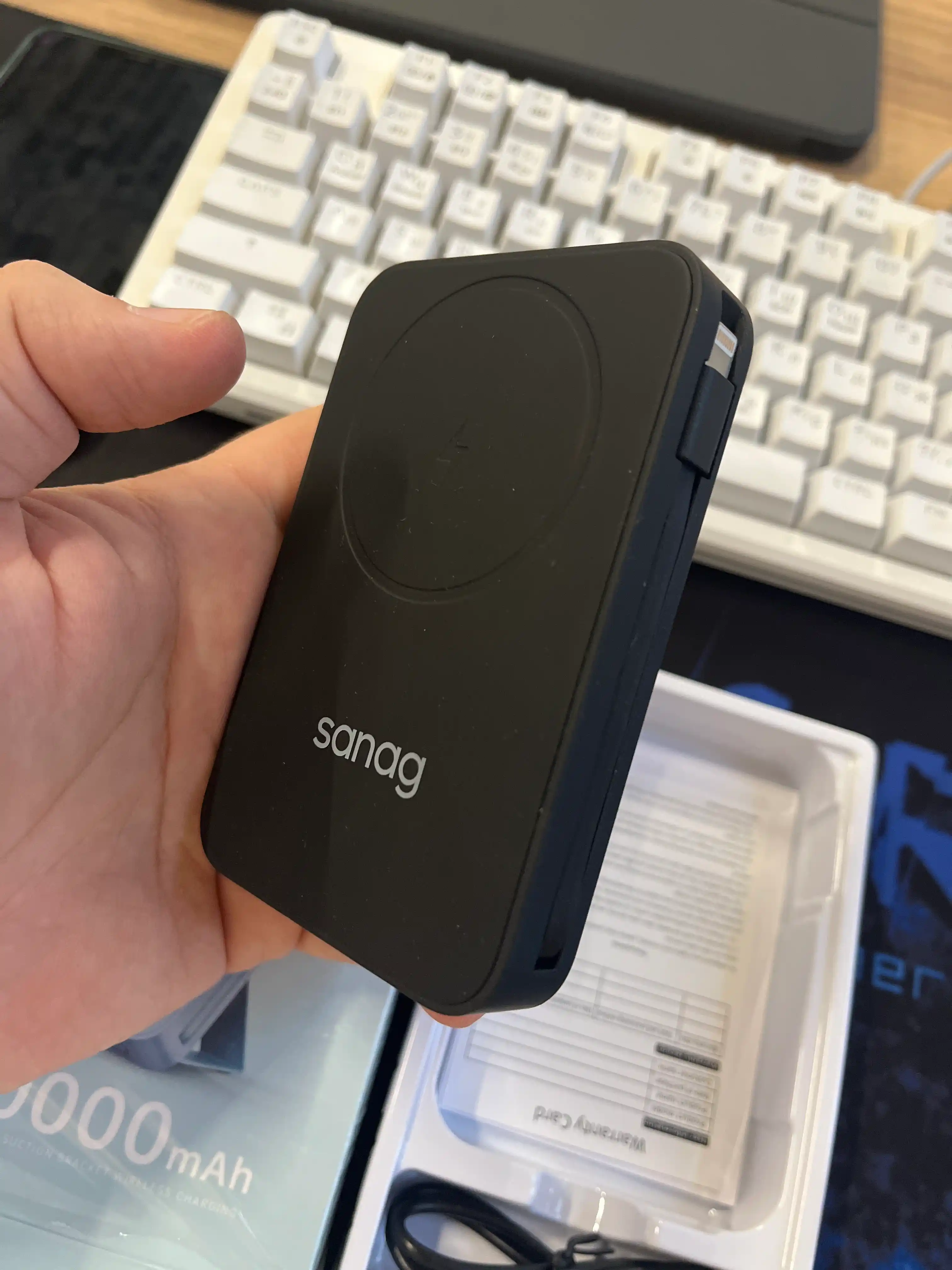 Magnitli powerbank Sanag K67 / K68 15 Vt simsiz va 20 Vt tez zaryad