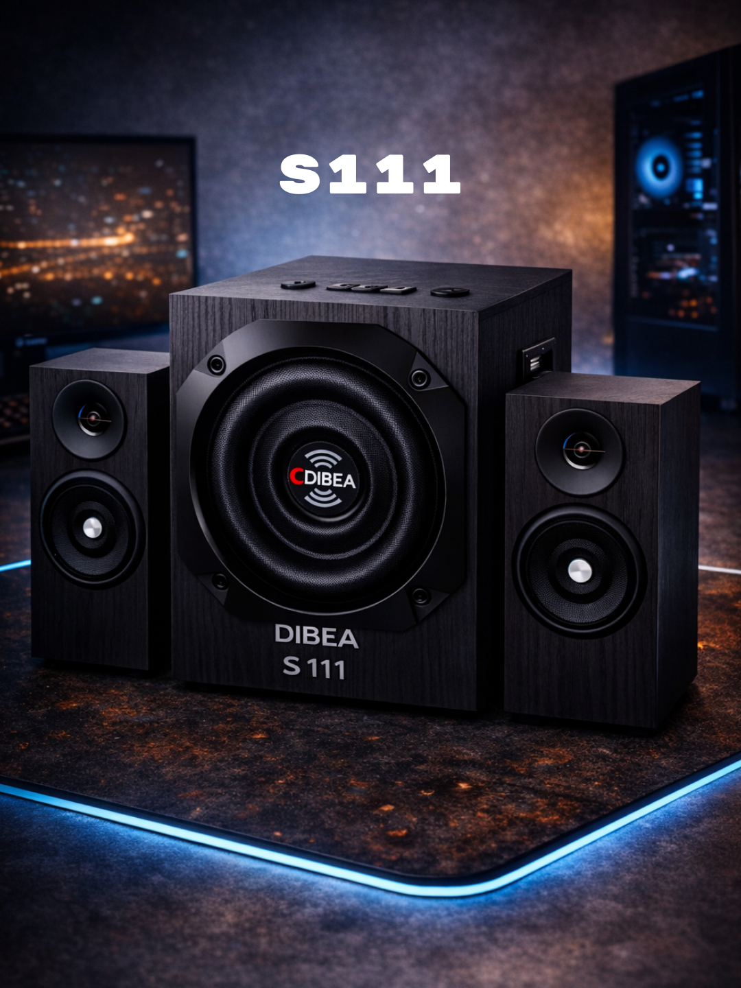 Portativ kolonka, simsiz bluetooth karaoke musiqasi, mikrofonli, pultli va RGB yorug'lik - 