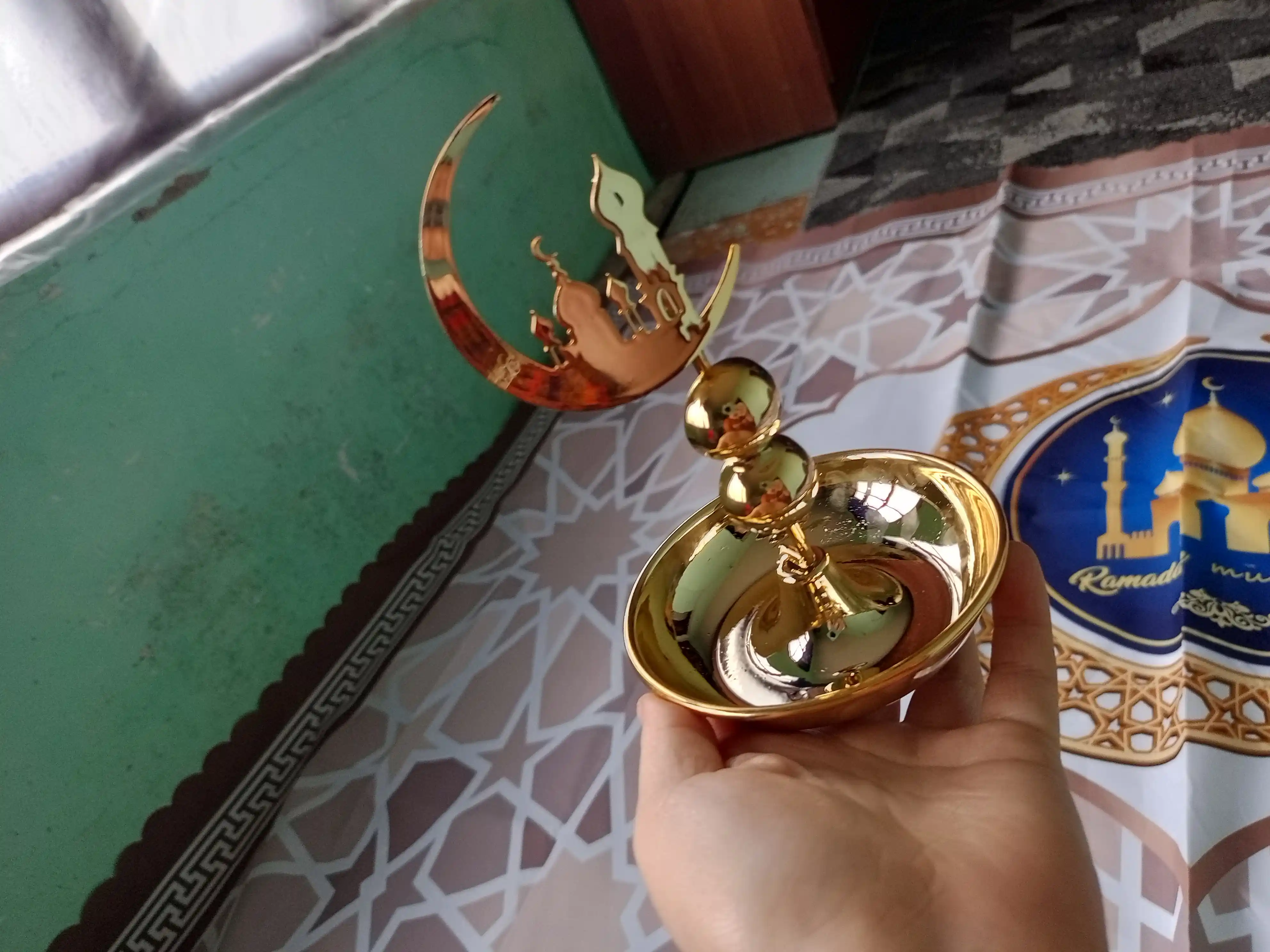 Сервировочная тарелка для праздника Рамадан, в виде луны и звезды, для десертов и фиников