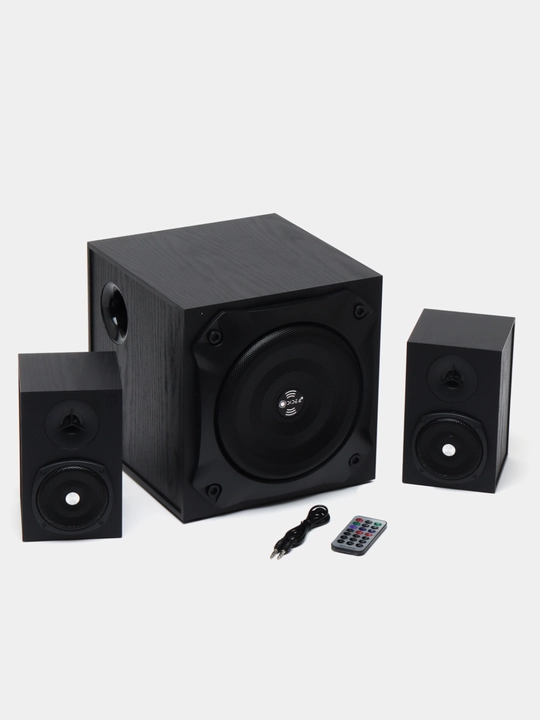 Portativ kolonka, simsiz bluetooth karaoke musiqasi, mikrofonli, pultli va RGB yorug'lik