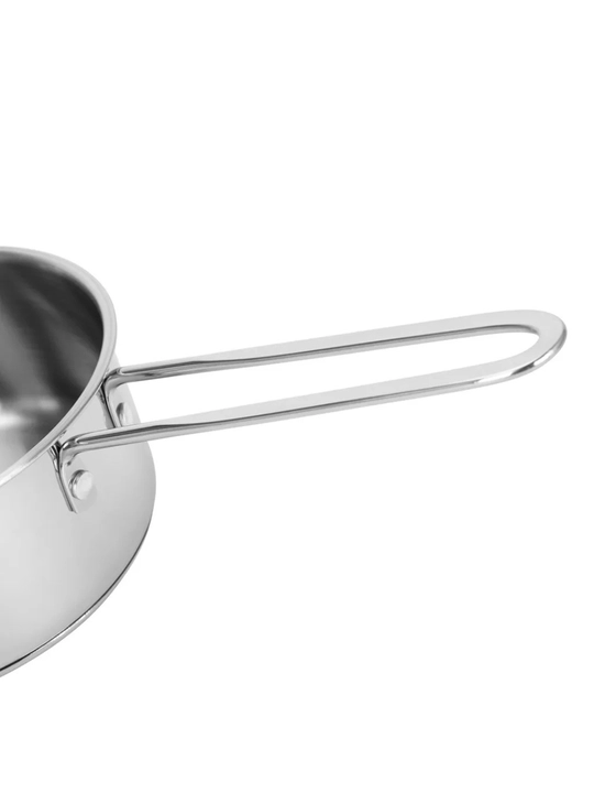 Ковш из нержавеющей стали с крышкой FISSMAN MINI COOK 0,6 / 0,9 л