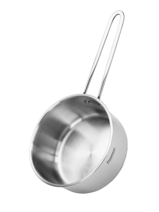 Ковш из нержавеющей стали с крышкой FISSMAN MINI COOK 0,6 / 0,9 л