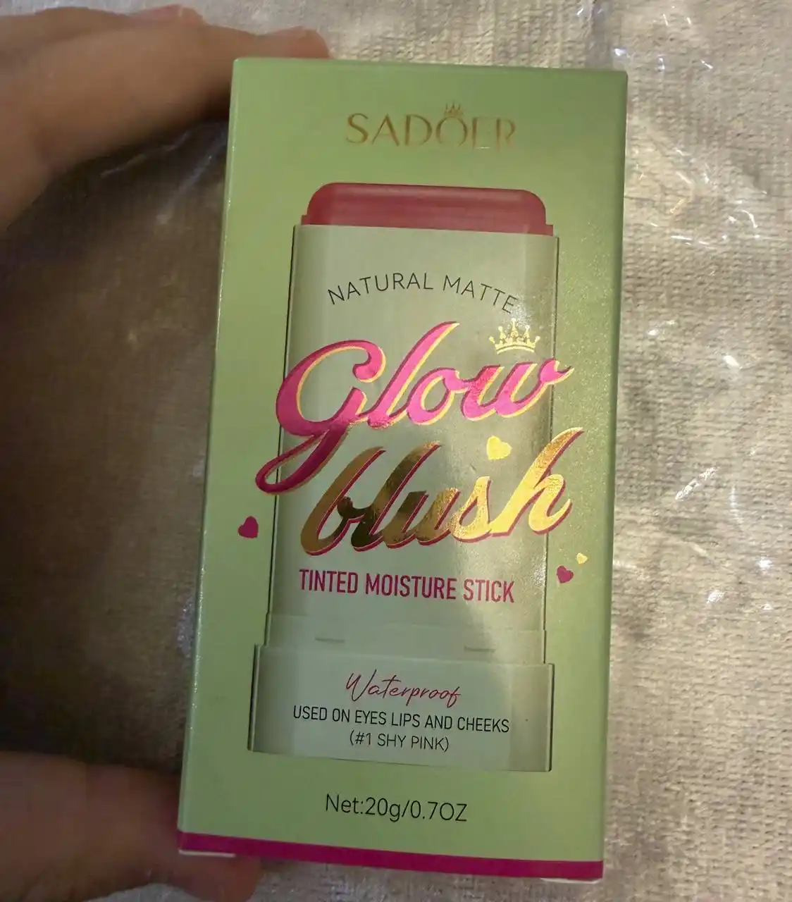 Кремовый стик SADOER румяна, тени и помада, 3 в 1, 20 гр