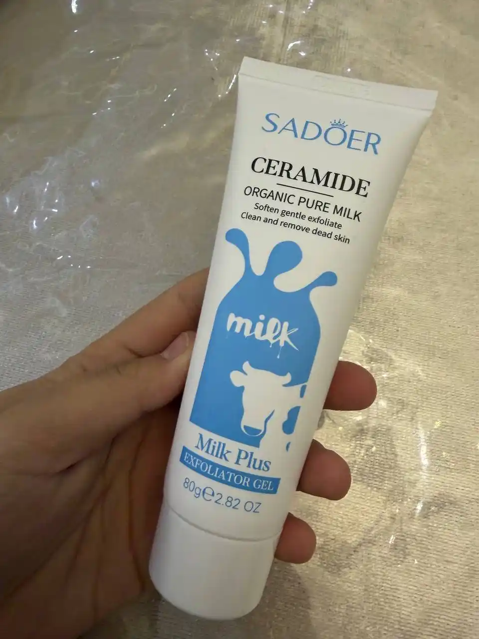 Отшелушивающий молочный скраб для лица SADOER, 80 гр