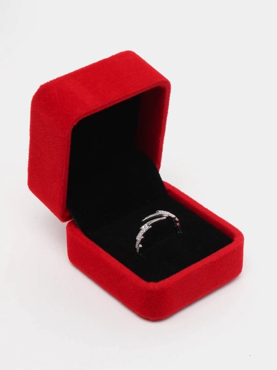 Женское серебряное кольцо SILVERME "Молния" S925, регулируемое — GOOOLD-SVM0007-СЕРЕБРН-55-Unvrsal