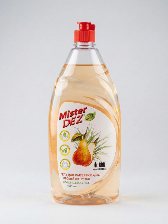 Гель для мытья посуды, овощей и фруктов Mister DEZ,  1 л