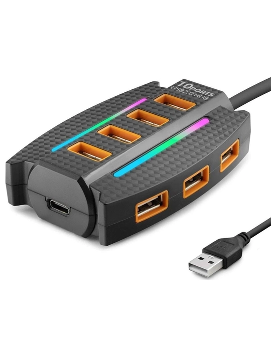 Хаб-концентратор USB HUB 3.0 на 10 портов, USB порт