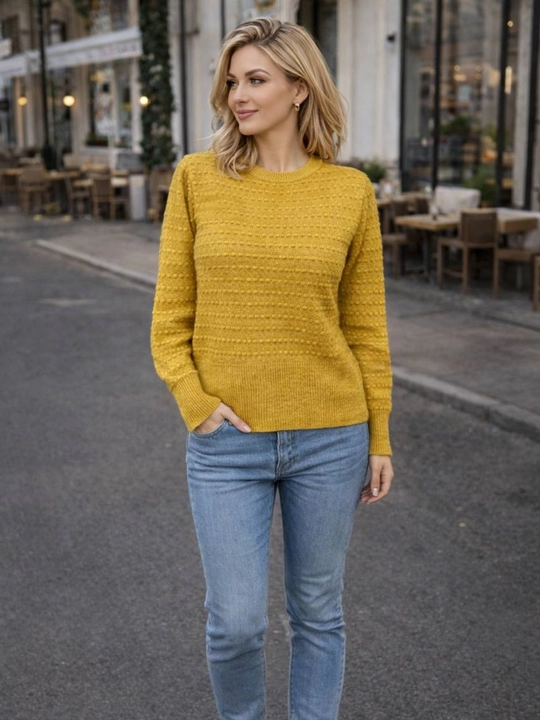 Xantal rangidagi ayollar trikotaj jumper - 