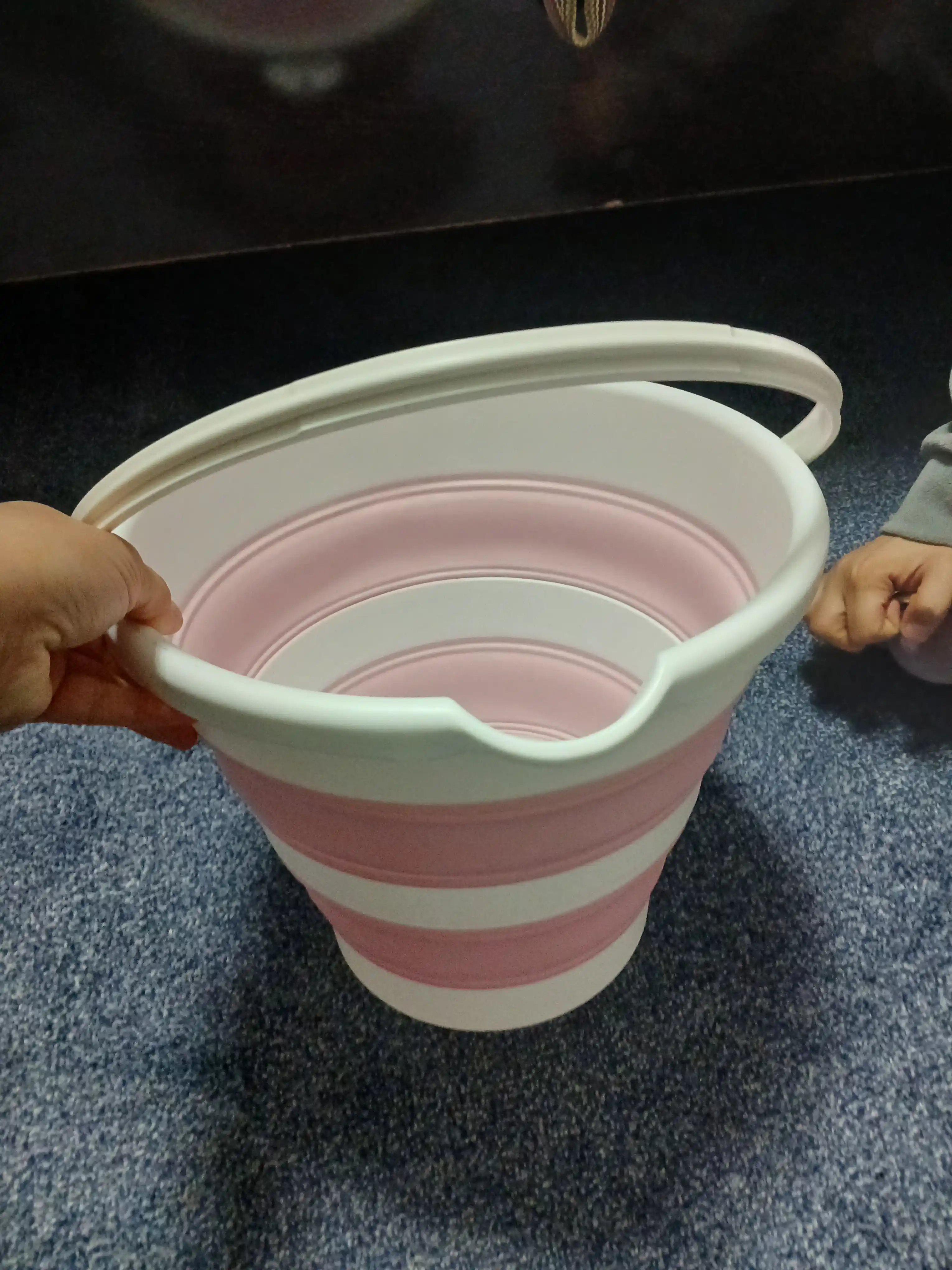 Yig‘iladigan plastik chelak,cho'mich va tog‘ora, silikon, 5 litr, 10 litr va 15 litrli